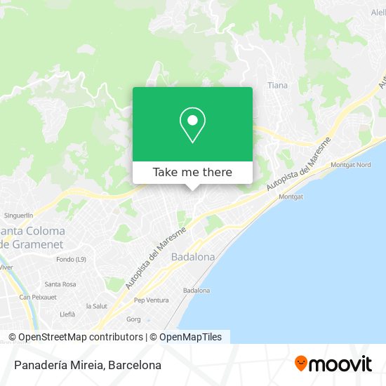 Panadería Mireia map