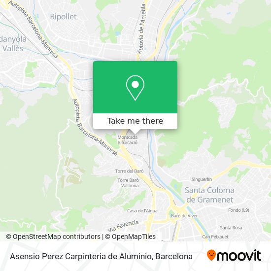 Asensio Perez Carpinteria de Aluminio map