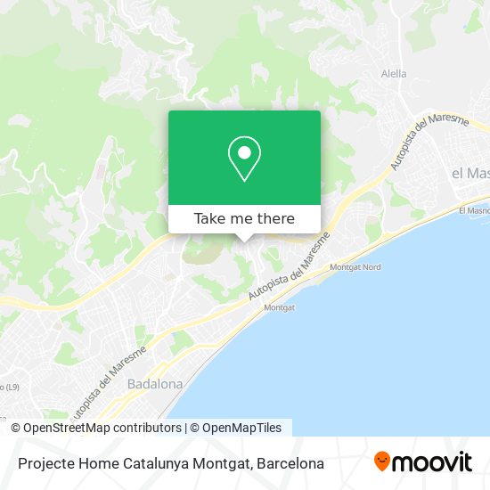 Projecte Home Catalunya Montgat map