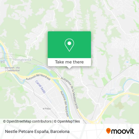 Nestle Petcare España map