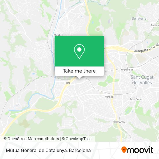 mapa Mútua General de Catalunya