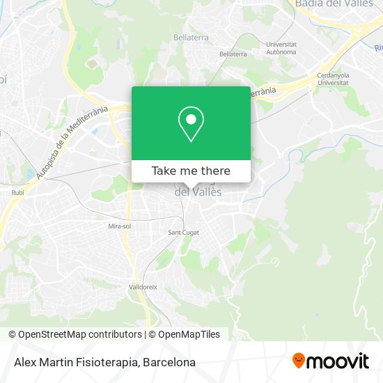 Alex Martin Fisioterapia map