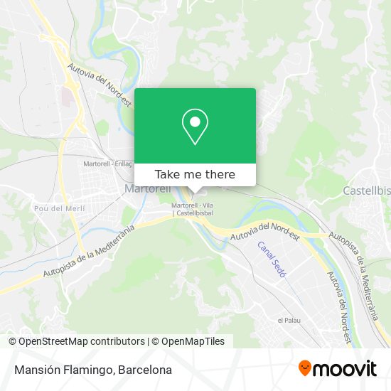 Mansión Flamingo map