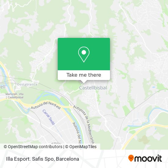 Illa Esport. Safis Spo map