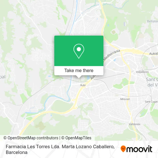 Farmacia Les Torres Lda. Marta Lozano Caballero map