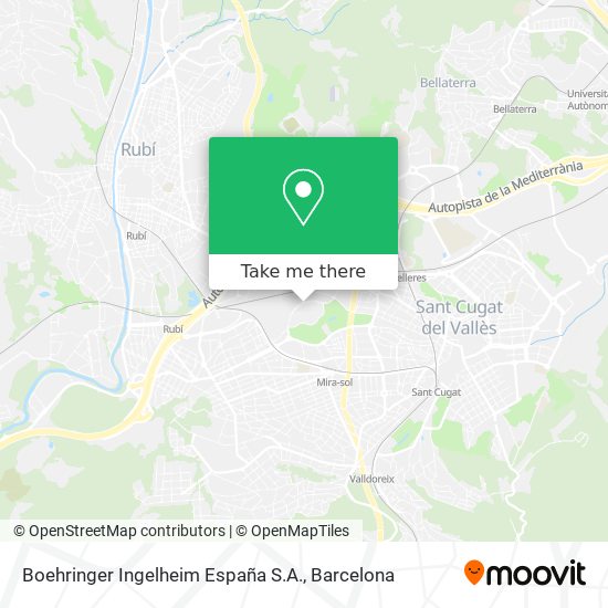 Boehringer Ingelheim España S.A. map