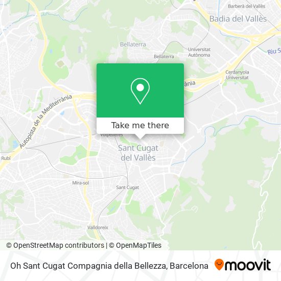 mapa Oh Sant Cugat Compagnia della Bellezza