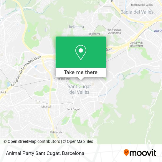 Animal Party Sant Cugat map