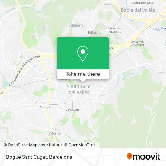 mapa Bogue Sant Cugat