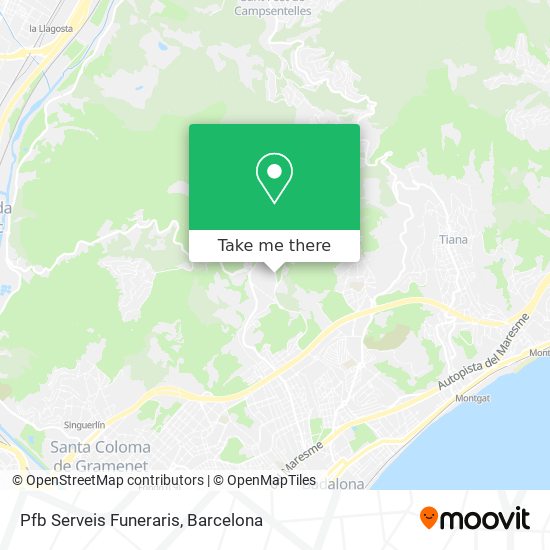 Pfb Serveis Funeraris map