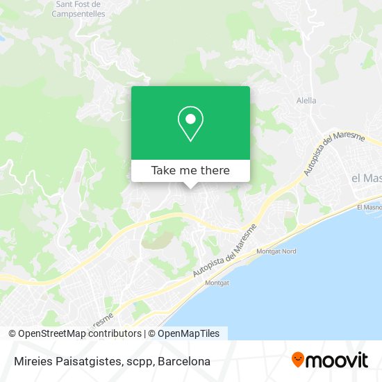 Mireies Paisatgistes, scpp map