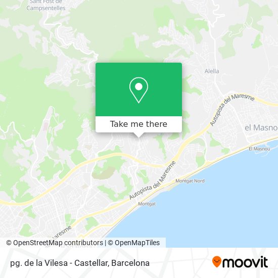 pg. de la Vilesa - Castellar map