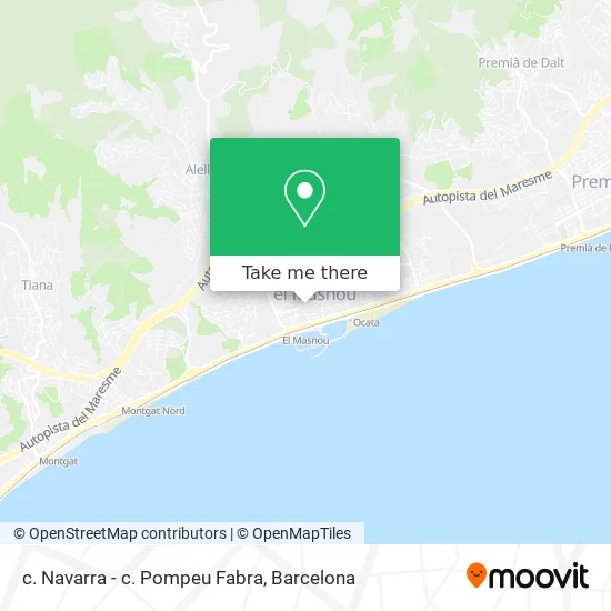 c. Navarra - c. Pompeu Fabra map