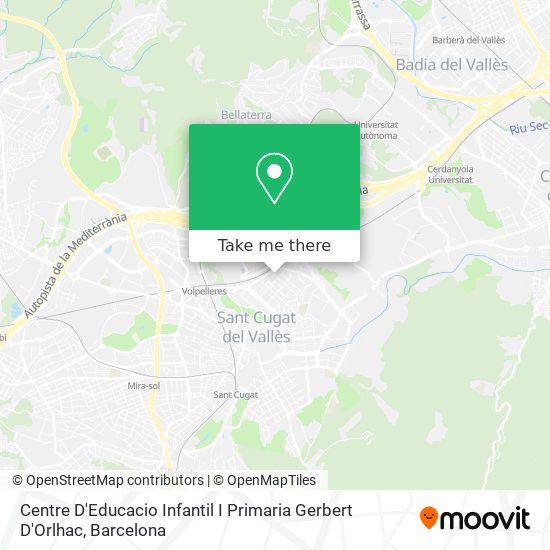 Centre D'Educacio Infantil I Primaria Gerbert D'Orlhac map