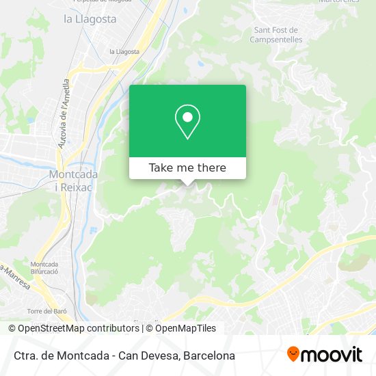 Ctra. de Montcada - Can Devesa map