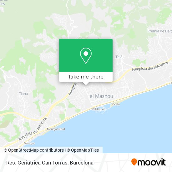 Res. Geriátrica Can Torras map
