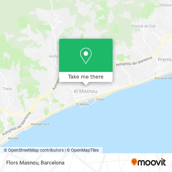 Flors Masnou map