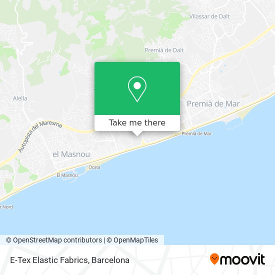 E-Tex Elastic Fabrics map