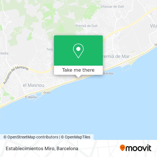 Establecimientos Miro map