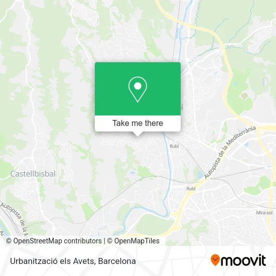 Urbanització els Avets map