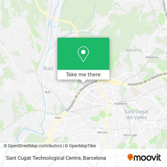 Sant Cugat Technological Centre map