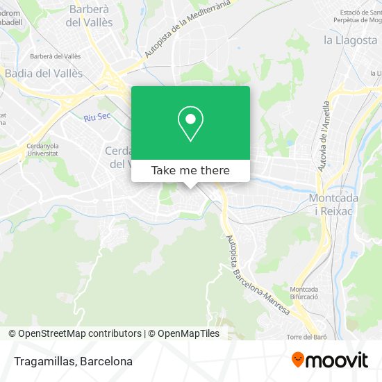 Tragamillas map