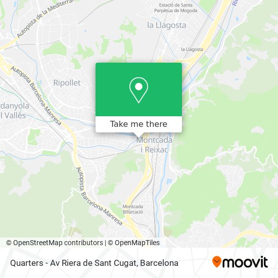 Quarters - Av Riera de Sant Cugat map