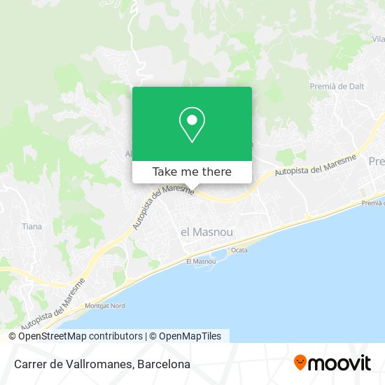 Carrer de Vallromanes map