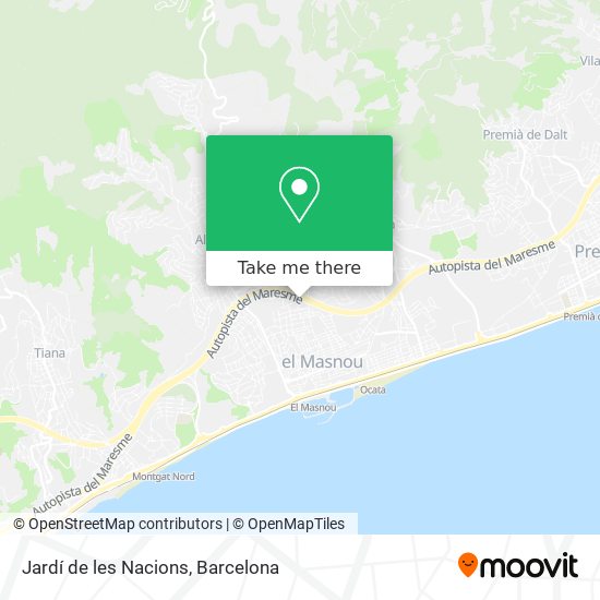 Jardí de les Nacions map