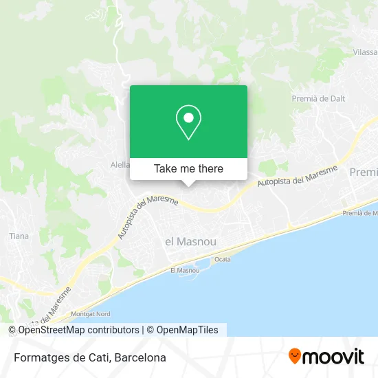 Formatges de Cati map