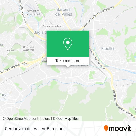 Cerdanyola del Valles map