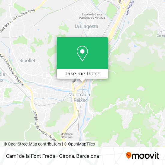 Camí de la Font Freda - Girona map