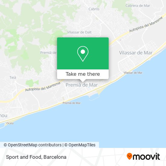 Sport and Food map