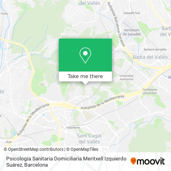 Psicología Sanitaria Domiciliaria Meritxell Izquierdo Suárez map