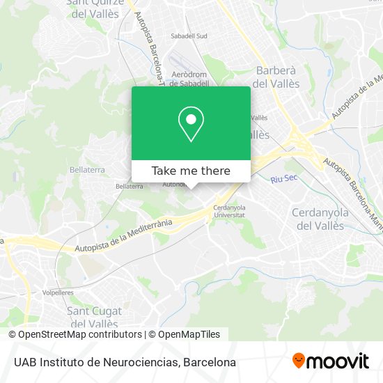 UAB Instituto de Neurociencias map