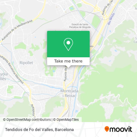 Tendidos de Fo del Valles map
