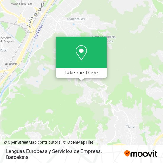 Lenguas Europeas y Servicios de Empresa map