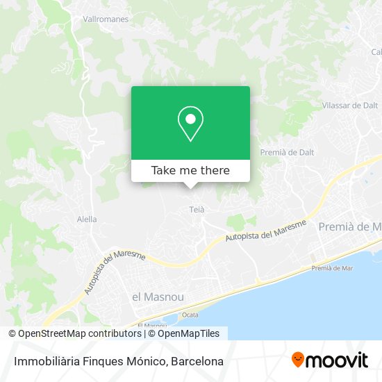 Immobiliària Finques Mónico map