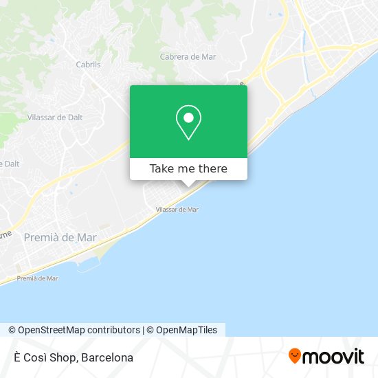 È Così Shop map