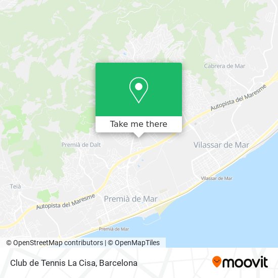 Club de Tennis La Cisa map