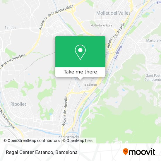 Regal Center Estanco map