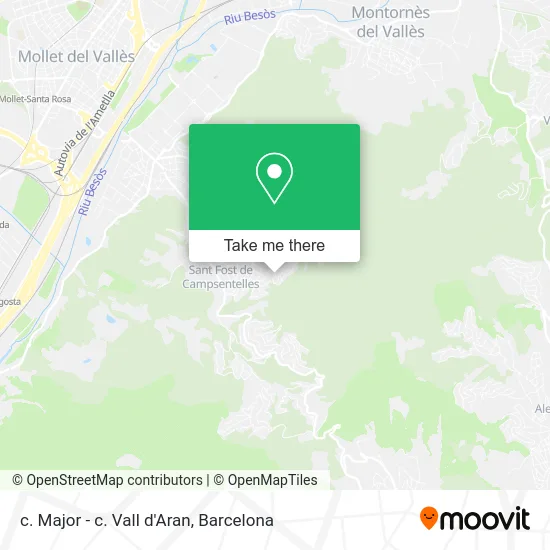 c. Major - c. Vall d'Aran map