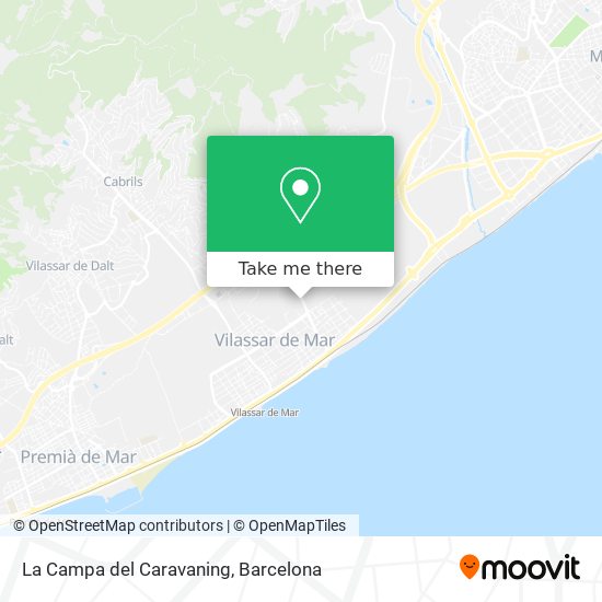 La Campa del Caravaning map