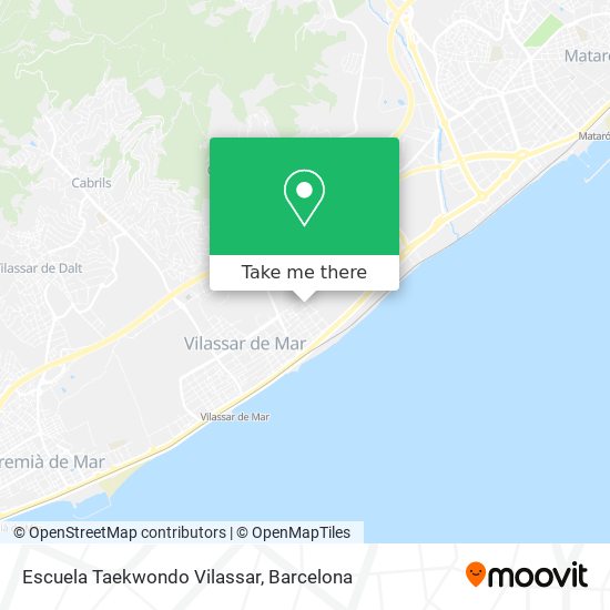 Escuela Taekwondo Vilassar map