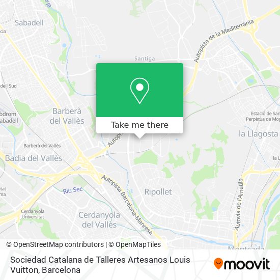 Sociedad Catalana de Talleres Artesanos Louis Vuitton map