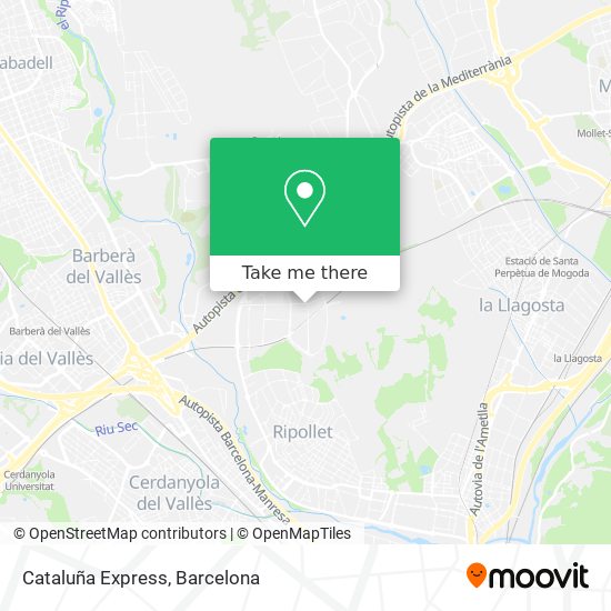 Cataluña Express map