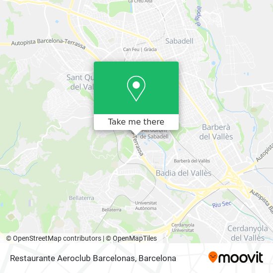 Restaurante Aeroclub Barcelonas map