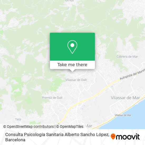 Consulta Psicología Sanitaria Alberto Sancho López map