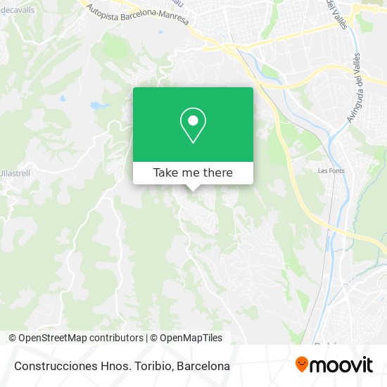 Construcciones Hnos. Toribio map