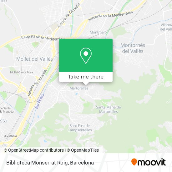 Biblioteca Monserrat Roig map